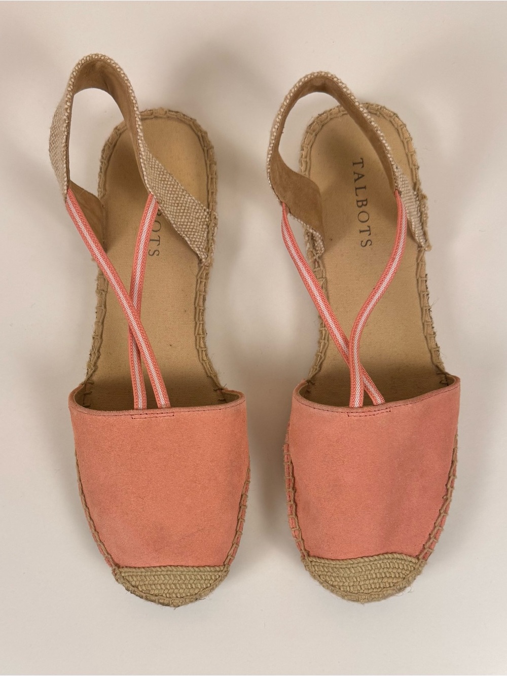 Talbots Ivy Espadrille Silk Suede (Leather) Flats